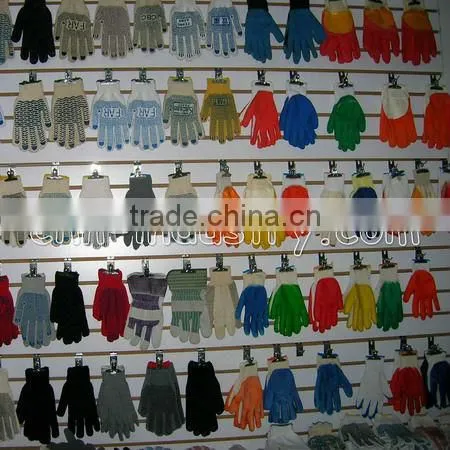 PVC dotted cotton safety knitted work Glove