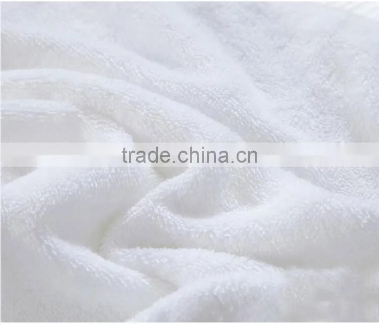 100% Cotton Woven 21S Yarn White Color Hotel Towels