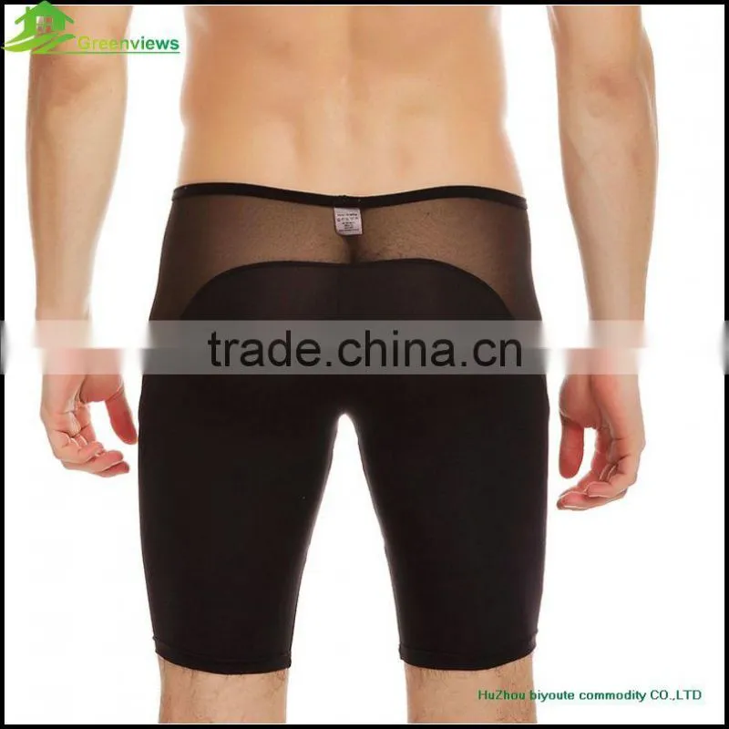 High quality pants men underwear lingerie made in poland Men Middle pants sports wear Siamese trousers men boxer shorts
