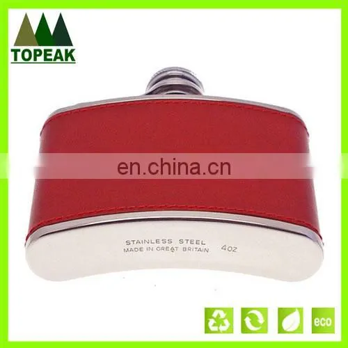 OEM 7oz mini wine flagon stainless steel hip flask