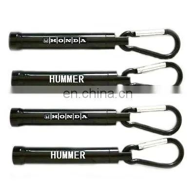 plastic logo projector led torch mini beer keychain