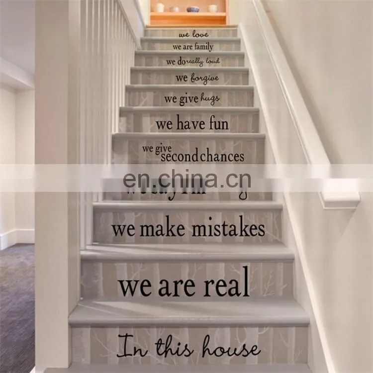 Popular 'House Rules' Living room and Bedroom Decorative Floors Stickers