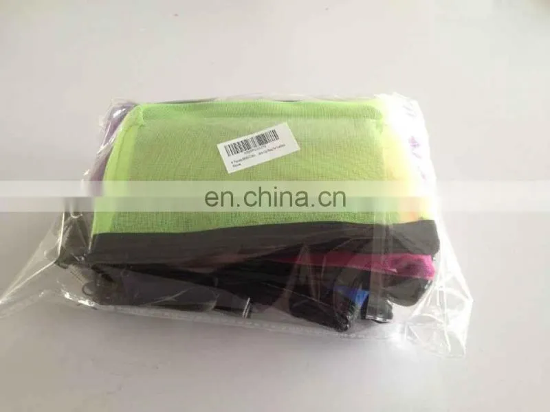 Customized Mesh Cosmetic Makeup Bag Toiletry Pouch