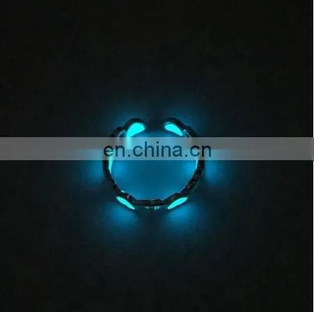 Heart Luminous Ring Glow In The Dark Ring Adjustable Ring