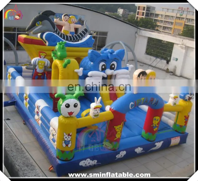 Top Fun Inflatable cartoon funcity,interesting amusement park,outdoor inflatable park