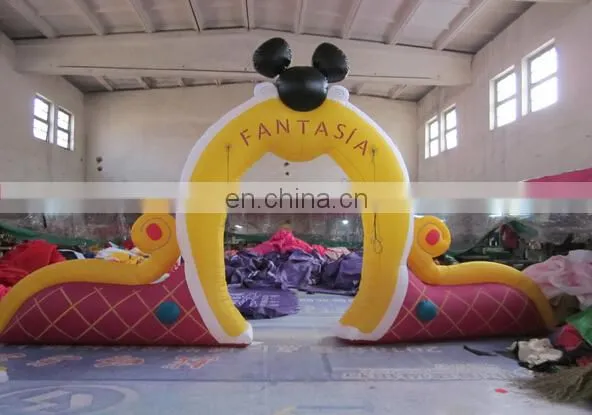 customize inflatable tiger head arch for advertising