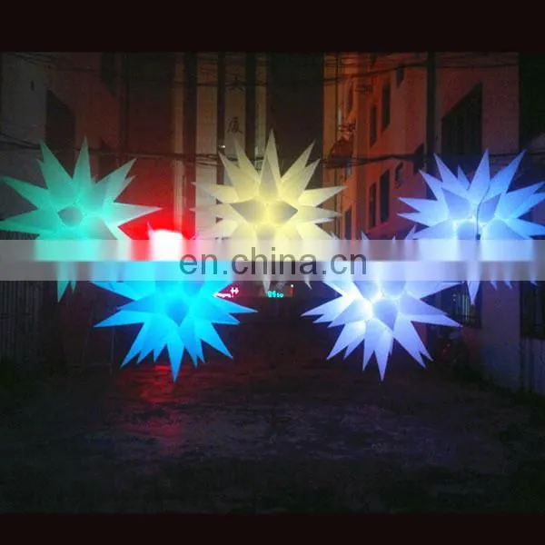 led inflatable star with led lighting for pub stage birthday Halloween party decoration
