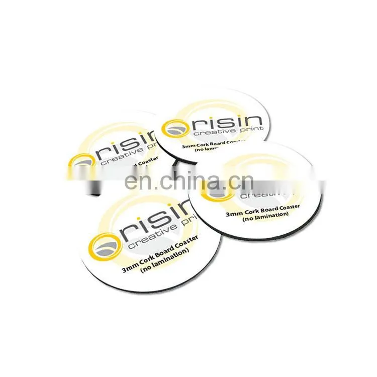Wholesale round heat resistant silicone beer coaster with printing logo