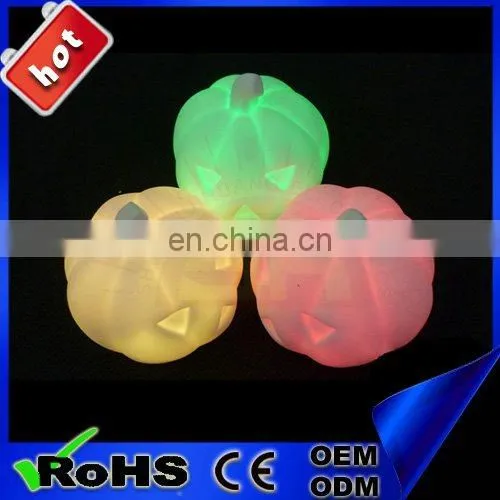 plastic LED glowing flashing pumpkin lights for Halloween