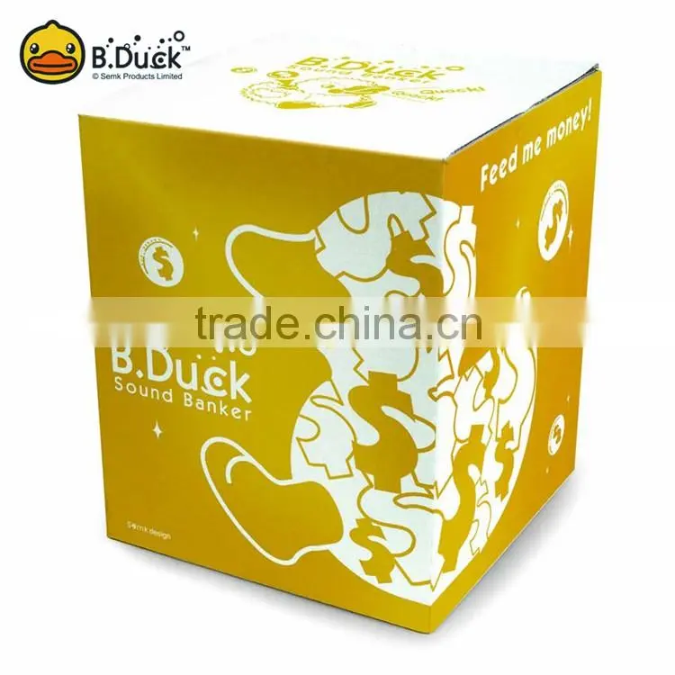 B.Duck design children electronics money boxes coin bank with sound