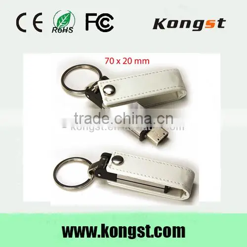 Leather,leather Material and USB 2.0 Interface Type otg usb flash drive