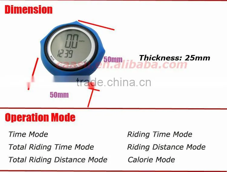 Multi-color Available Wireless Cycle Computer