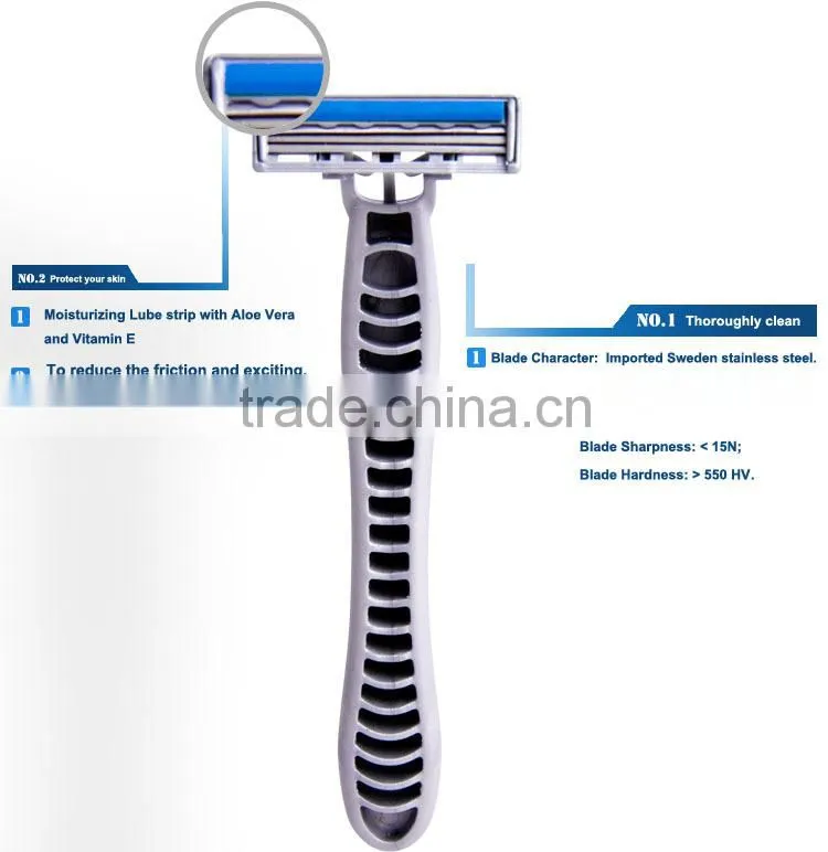 good quality triple blade razor one-time use razor