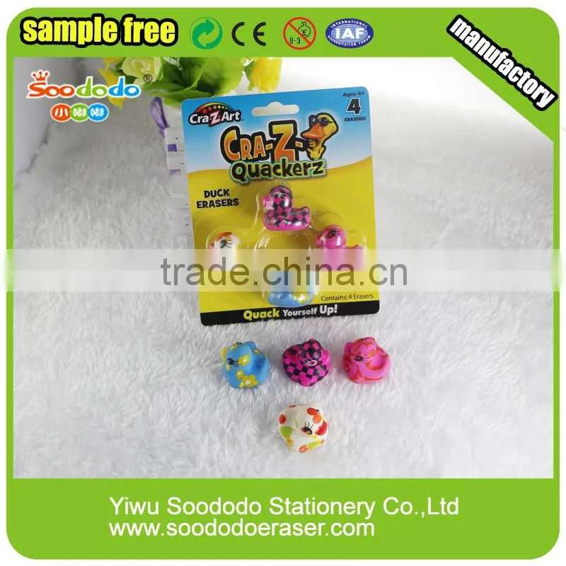 3d duck shaped eraser