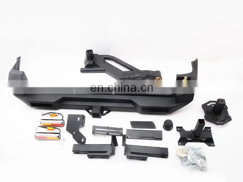 Rear bumper with tow bar for jimny bumper guard with spare tire rack for suzuki jimny auto parts