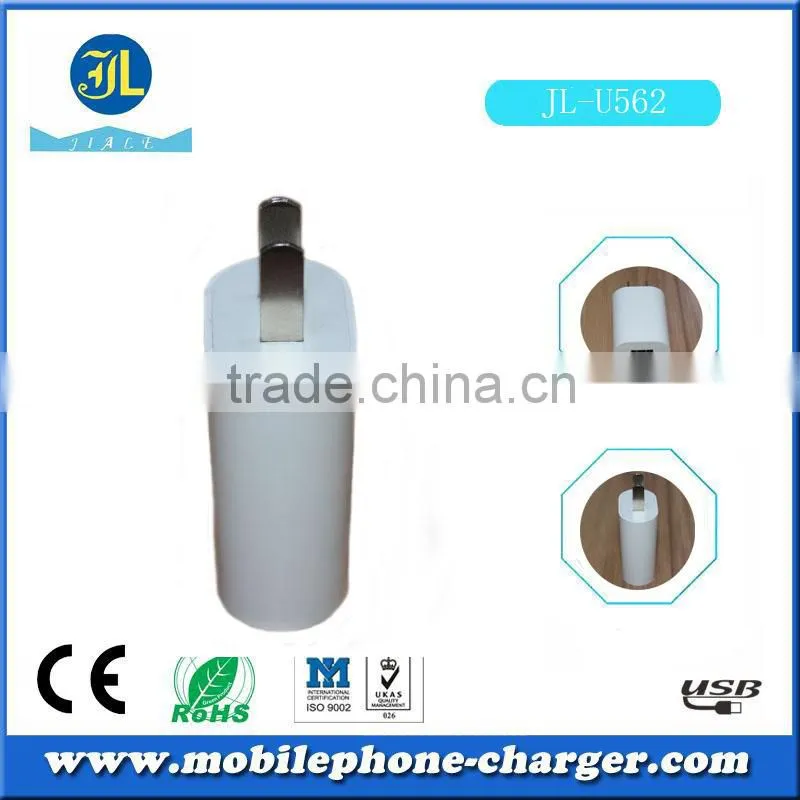 Mini mobile phone charger white usb travel charger used mobile phone made in China