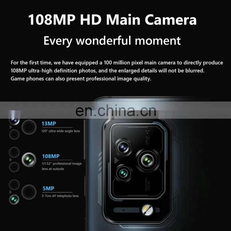 Black Shark 5 Pro 6.67'' 144Hz AMOLED Screen SN8 Gen1 4500mAh 120W Fast Charge Camera NFC BlackShark 5 Pro
