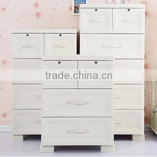 yellow color househole 5-layer PP students plastic drawer