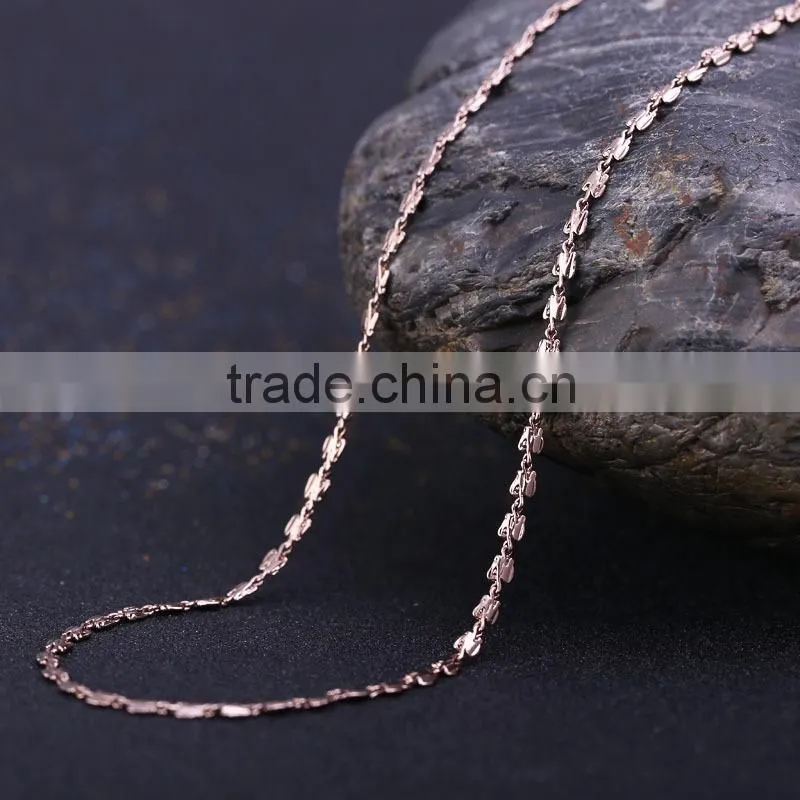 China wholesale chain gold jewellery long fashion chain & coffee gold plated link chain