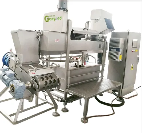 Mozzarella Cheese Cutting Cooking Stretching Moulding Making Machine