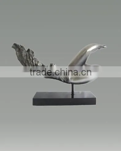Wandering Modern Bronze Sculpture Urban Statue