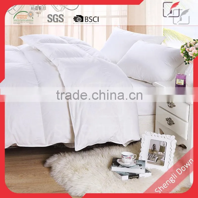 Alibaba China down feather quilt, duck filling quilt