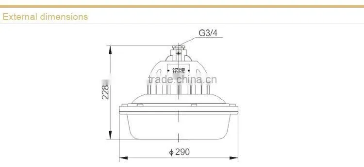 Hot Sale SBF6106 Tri-proof lamp without maintenance