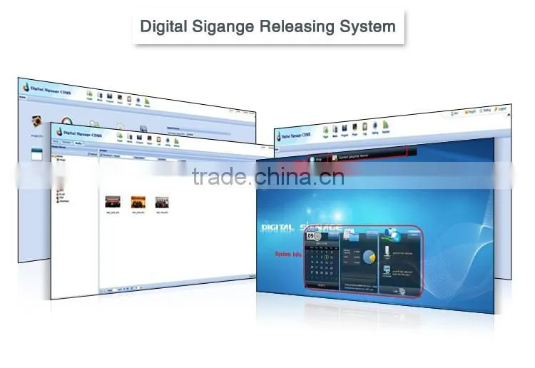 55 inch Large supply top quality advertising player ultra thin