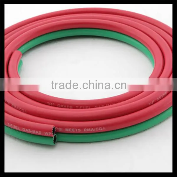 Flexible 3/16'' R grade Rubber Twin Line Welding Hose for Gas soldering