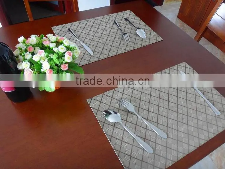 High quality PVC 3D Placemat hotel restaurant