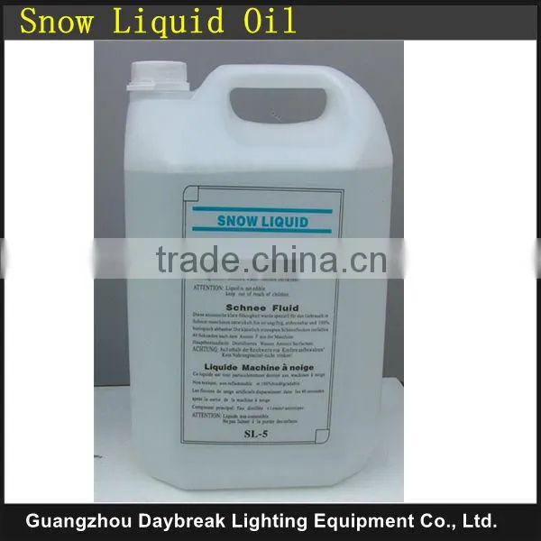 Pro stage snow machine liquid , snow oil 5 Liters per bottle , Safety Product
