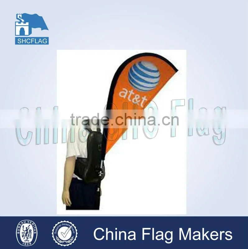 NO MOQ Customized Backpack Flying Banner