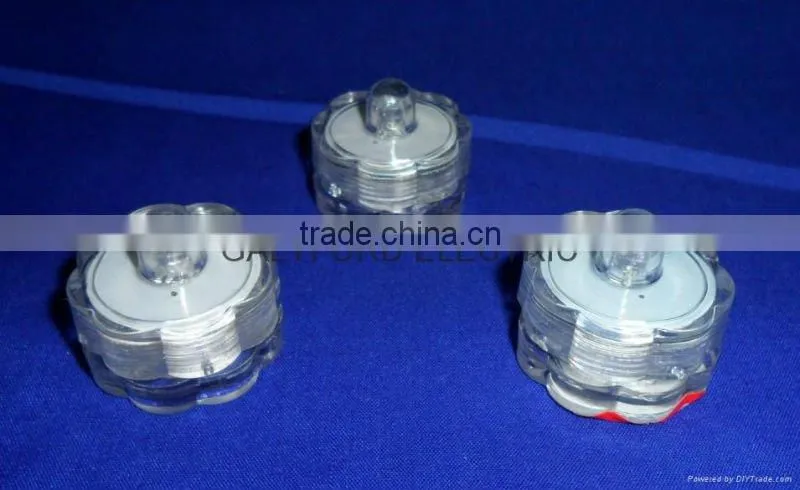 Flower shape flashing led candle