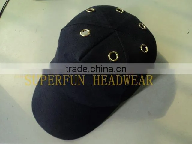 100% cotton fabric LED safety helmet hats