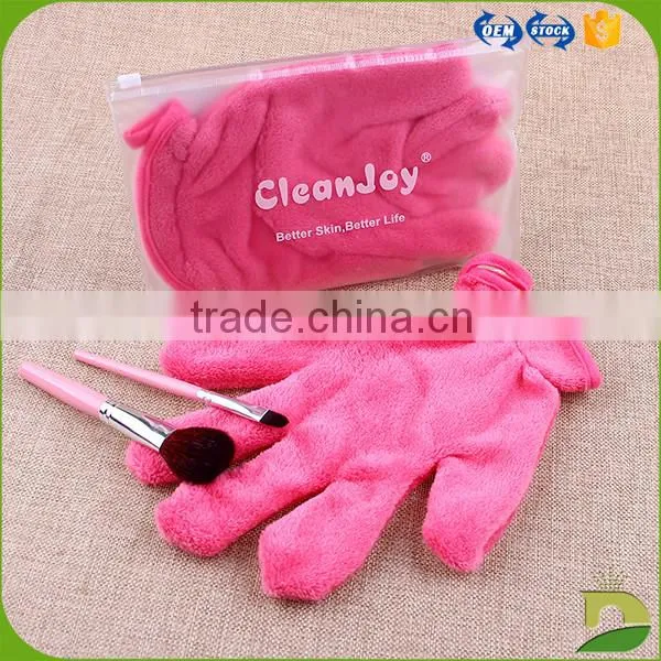 makeup cleaning microfiber removable finger gloves