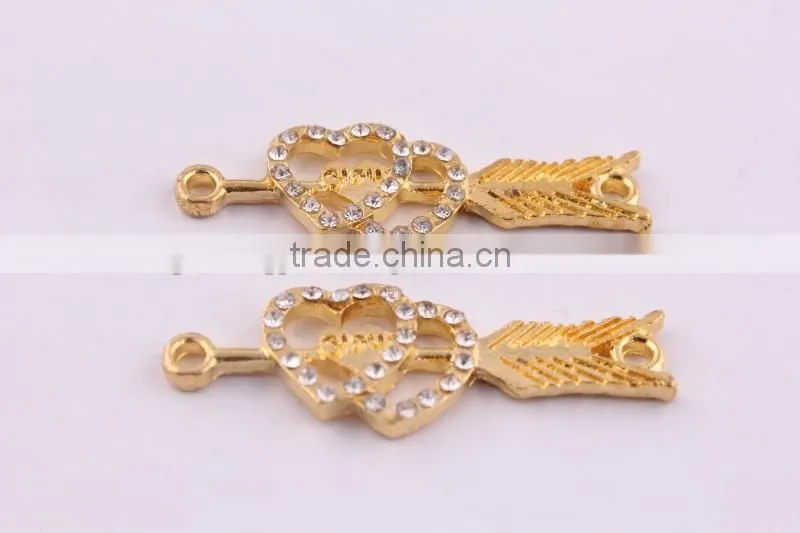 jewelry elephant crystal rhinestone connector charms ! wholesale crystal glitter jewelry Connector for bracelet beads making!!