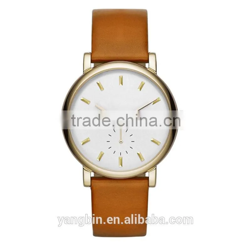 Best seller self setting sapphire crystal glass italian leather watch straps
