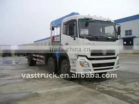 Dongfeng Tianlong 8 tons small-scale triaxial truck mounted crane factory directly sales