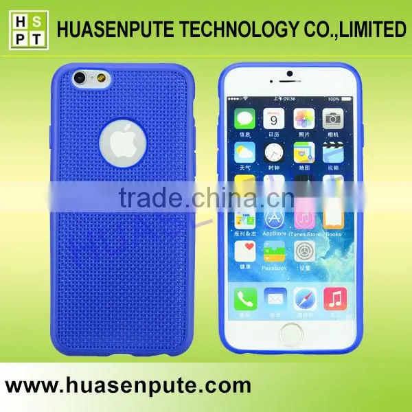 Light and Handy Ventilate TPU Cell Phone Back Cover for Iphone 6