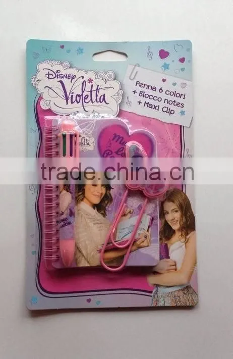 2pcs dsn diary with lock&pen stationery set