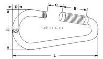 Steel Electric Galvanized Pear Shaped Quick Link produced carabiner rigging hardware manufacturer