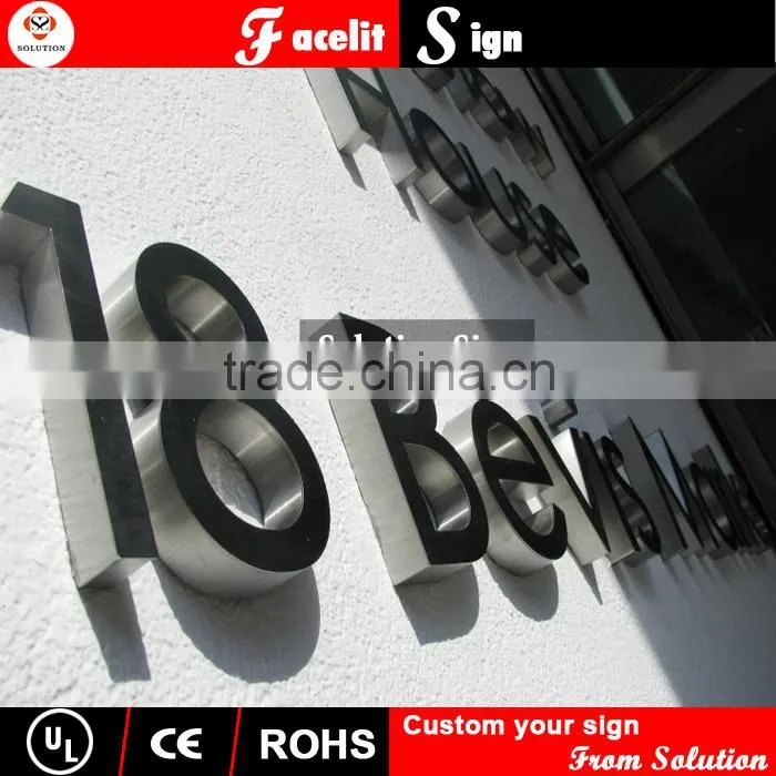3D high qualtiy stainless steel build up sign letter