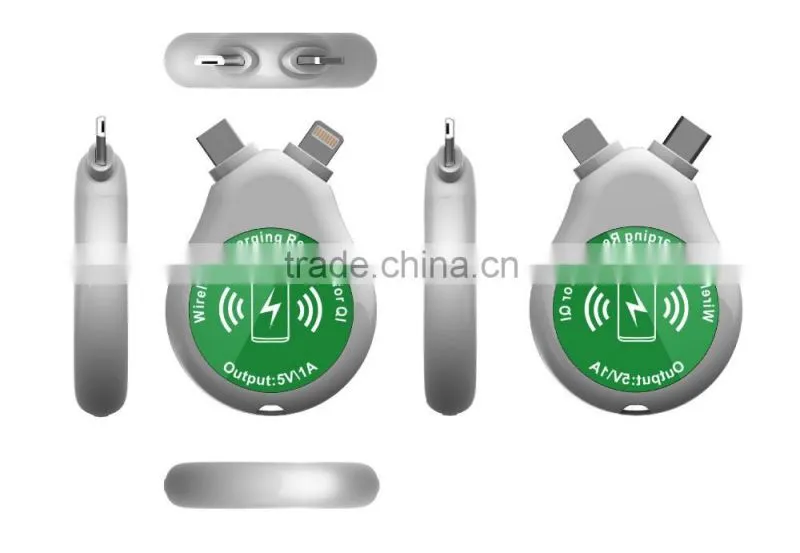 REYON qi wireless charger receiver with 1000mah power bank for galaxy s5 mini size for restaurant,coffee shop etc.