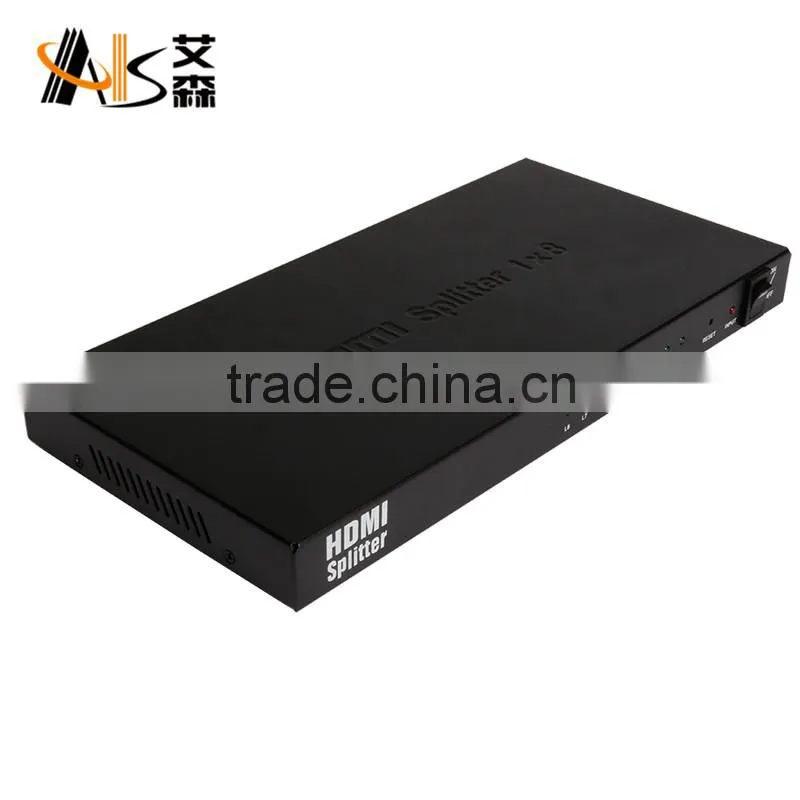 1.4v 3D 4kx2k 1x8 HDMI video and audio amplifier splitter