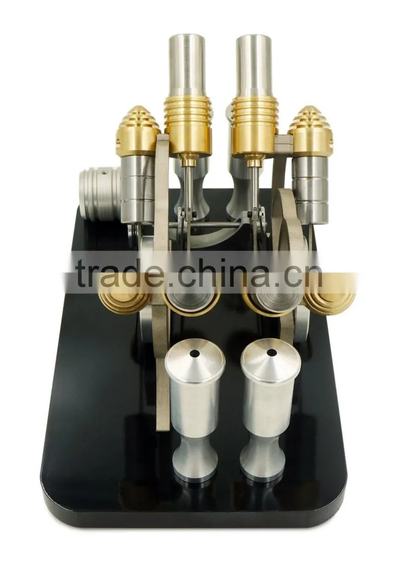 Hot Air Stirling engine model V4 industrial CNC machining parts