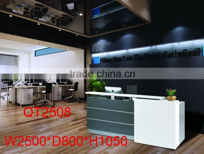 high quality curved shape hospital reception desk factory sell directly QT2708