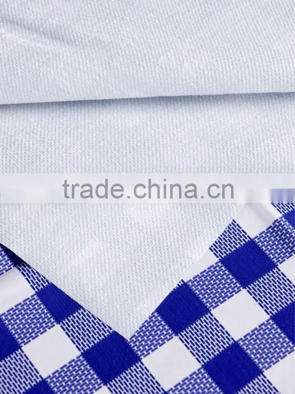 Different backing flannel tablecloth/ PVC with non-woven tablecloth