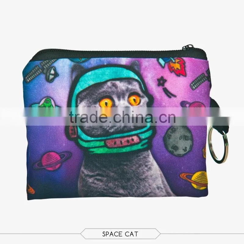 New Design Wholesale 3D Full Print Small Custom Ladies Coin Purse