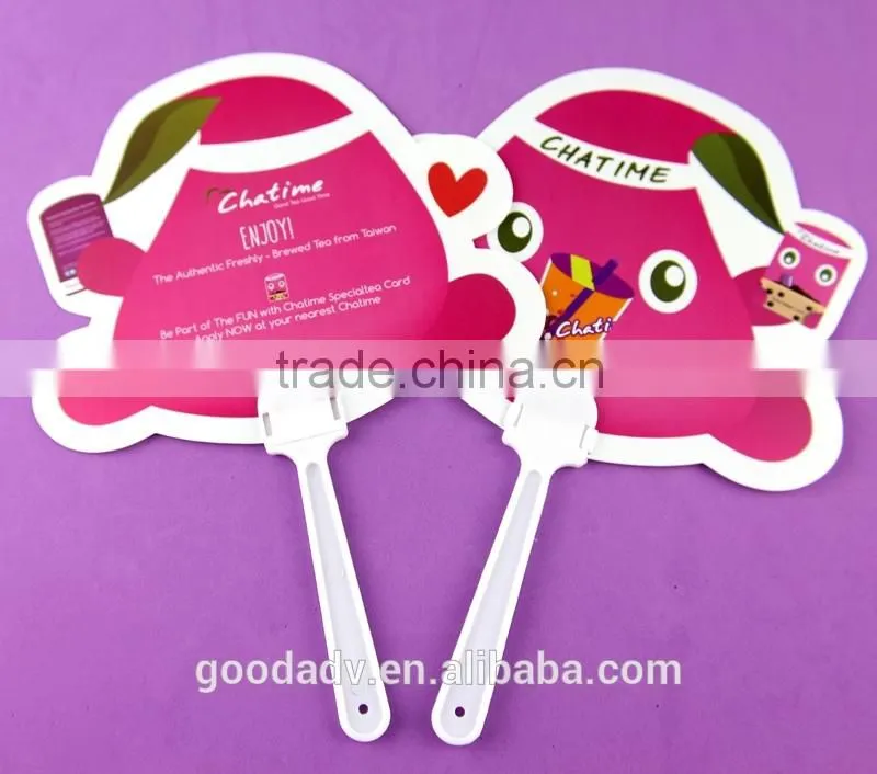 Made in china high quality promotional plastic hand fan/korean hand fan