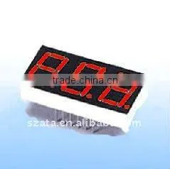 High quality yellow color 3digits LED display series